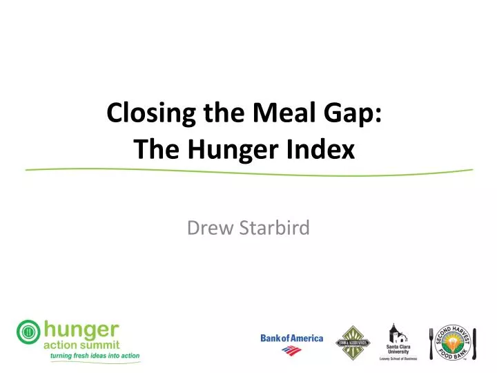 closing the meal gap the hunger index