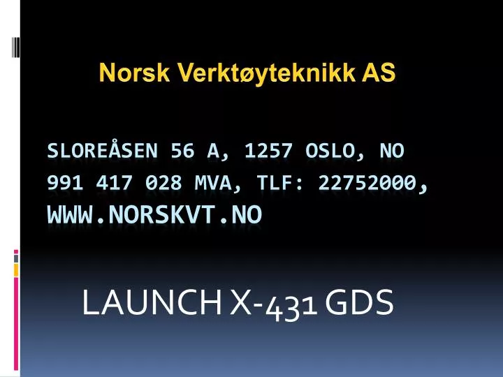 launch x 431 gds