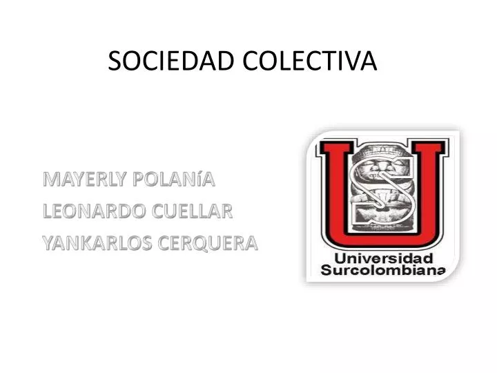Ppt Sociedad Colectiva Powerpoint Presentation Free Download Id3179864 3469