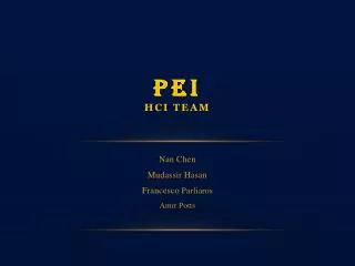 pei hci team