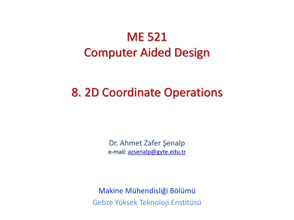 PPT - 8. 2D Coordinate Operations PowerPoint Presentation, free ...