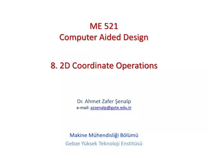 8 2d coordinate operations