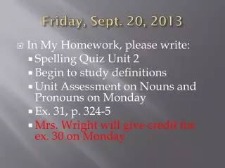 friday sept 20 2013