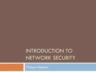 introduction to network security
