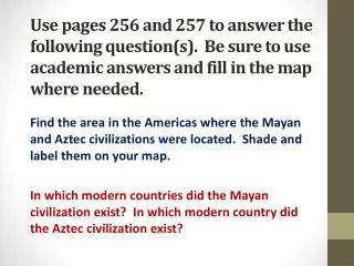 What are the three important physical features found in southern Mexico and Guatemala?