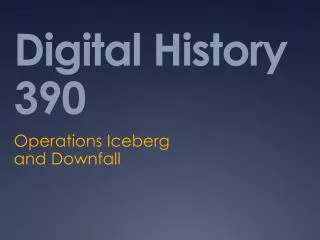 Digital History 390