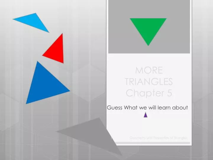 more triangles chapter 5
