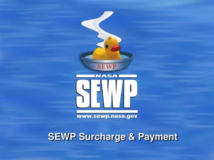 sewp surcharge payment