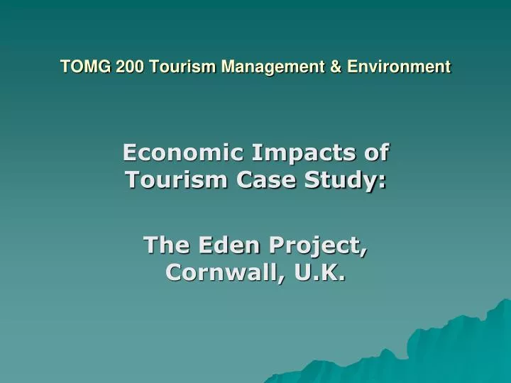 tomg 200 tourism management environment