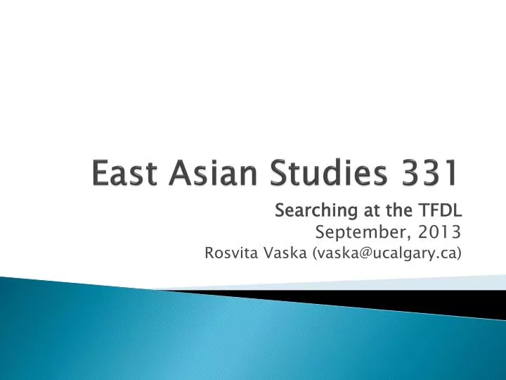 east asian studies 331