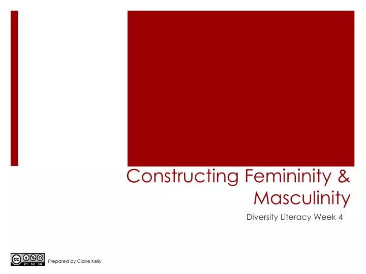 constructing femininity masculinity