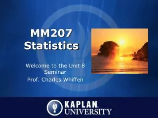 MM207 Statistics