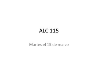 ALC 115