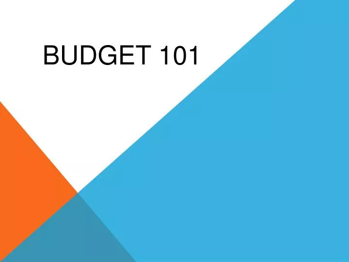 budget 101