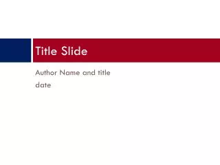 Title Slide