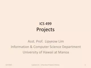 ICS 499 Projects