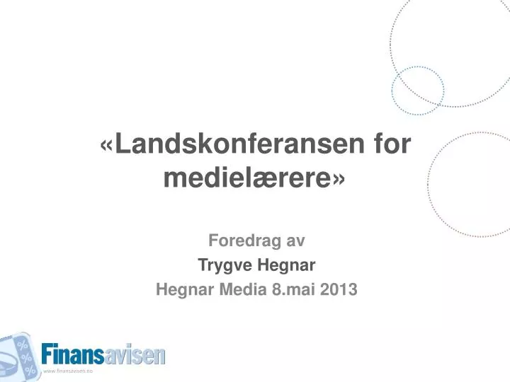 landskonferansen for mediel rere