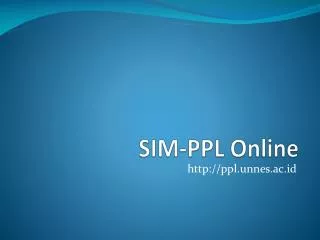 SIM-PPL Online