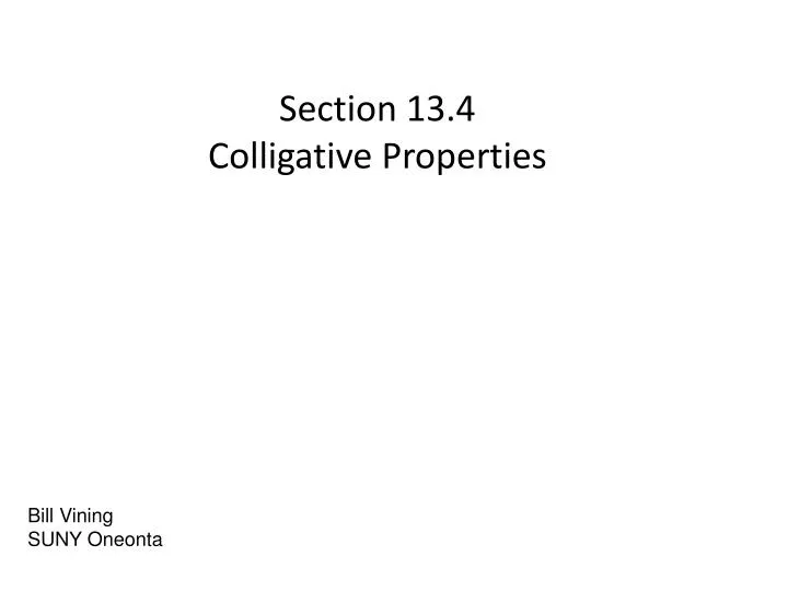 section 13 4 colligative properties