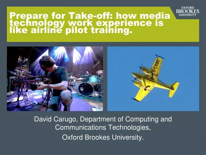 prepare for take off how media technology work experience is like airline pilot training