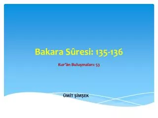 bakara s resi 135 136