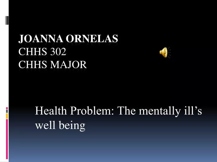 health problem the mentally ill s well being