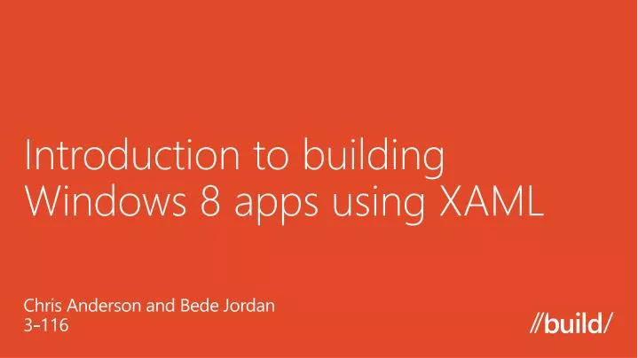 introduction to building windows 8 apps using xaml