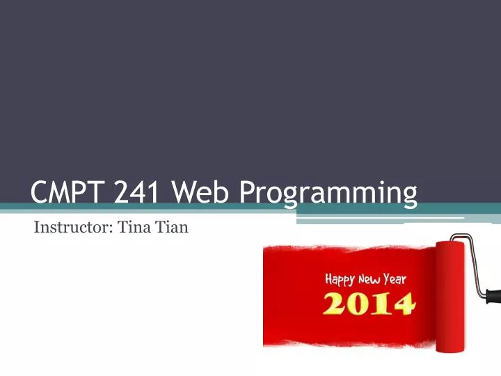 cmpt 241 web programming