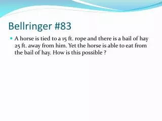 bellringer 83