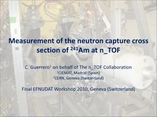 Measurement of the neutron capture cross section of 241 Am at n_TOF