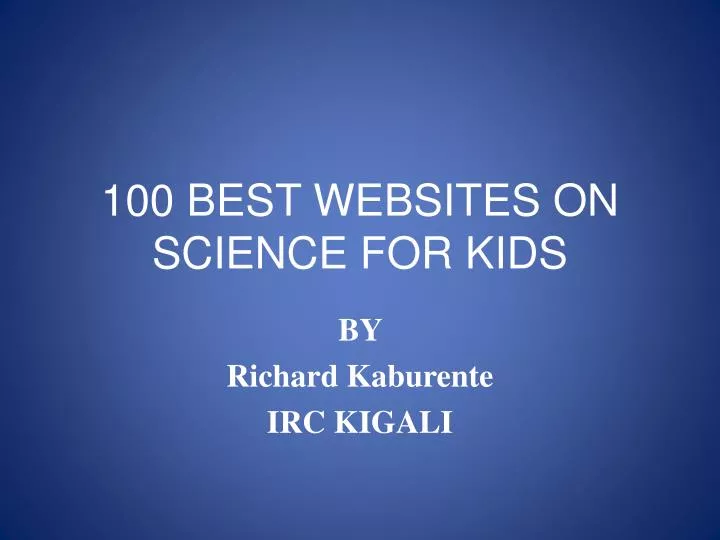 100 best websites on science for kids