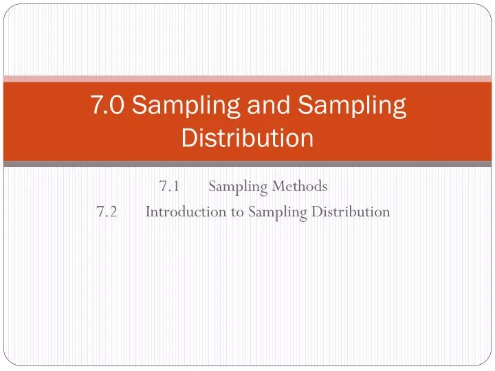 7 0 sampling and sampling distribution