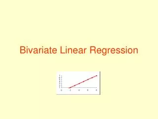 Bivariate Linear Regression