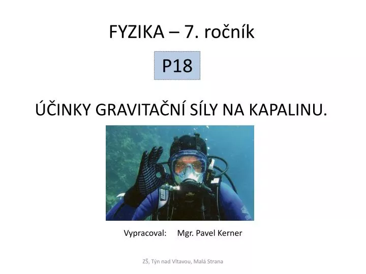 inky gravita n s ly na kapalinu