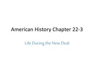American History Chapter 22-3