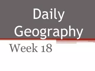 daily geography
