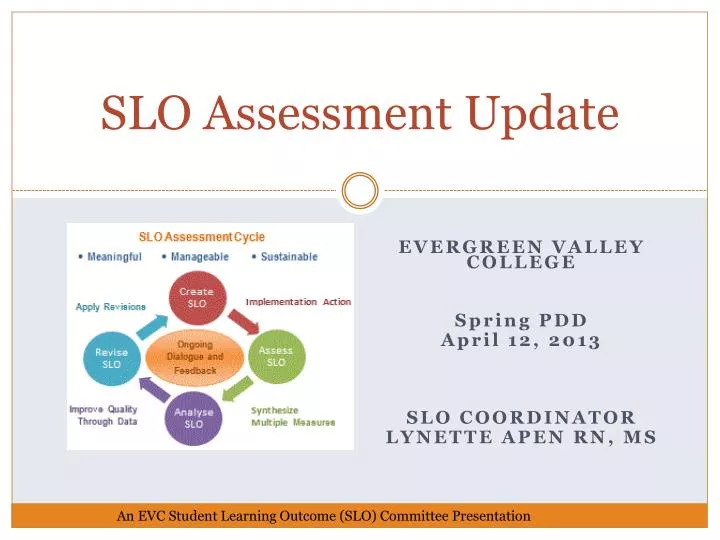 s lo assessment update