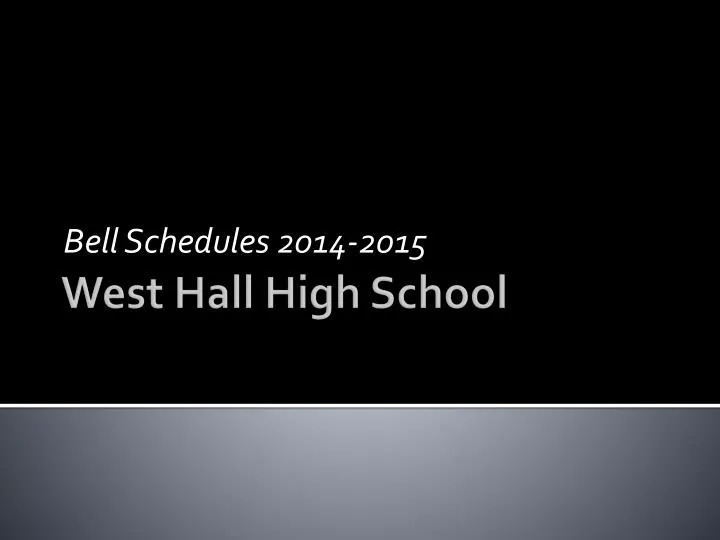 bell schedules 2014 2015