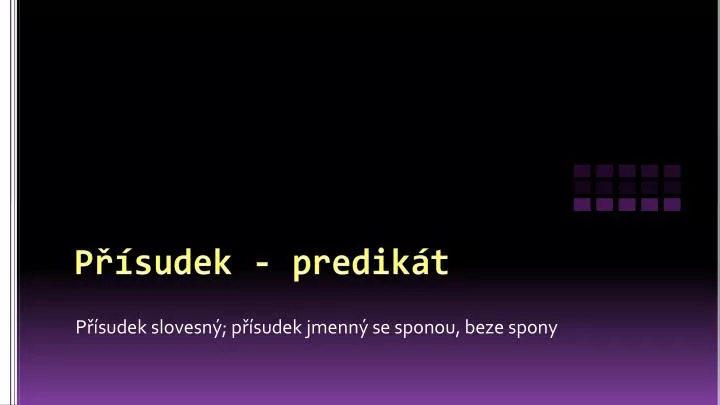 p sudek predik t