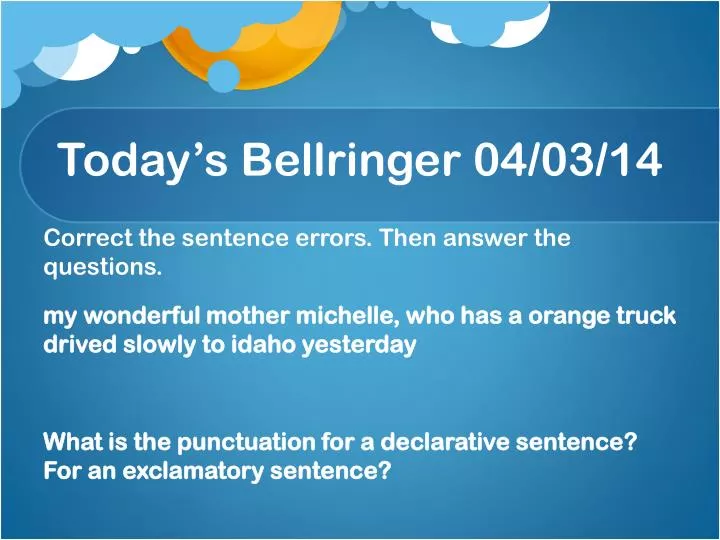 today s bellringer 04 03 14