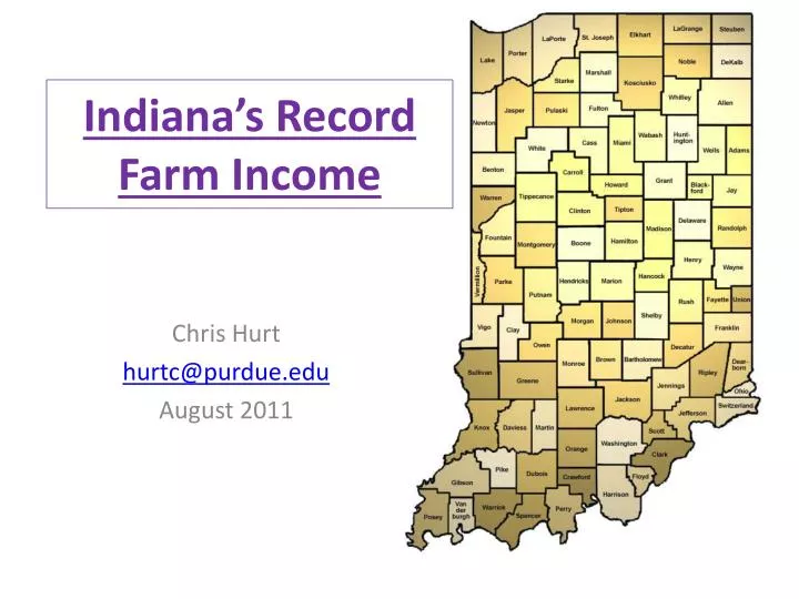 indiana s record f arm income
