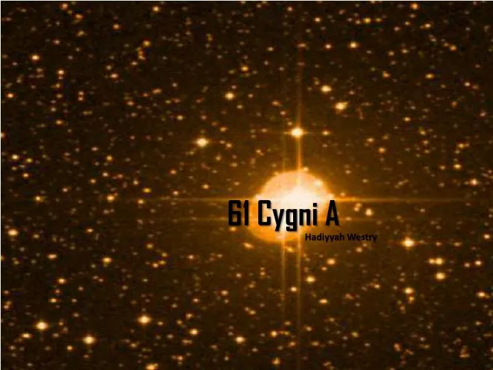 61 cygni a