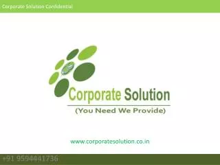 Corporate Solution Confidential