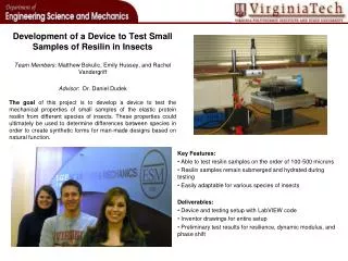 Development of a Device to Test Small Samples of Resilin in Insects