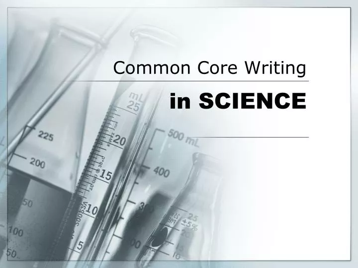 common core writing