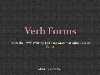 Verb Forms