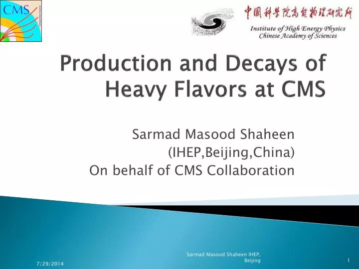 production and decays of heavy flavors at cms