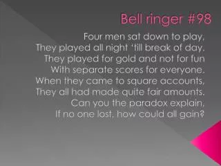 bell ringer 98