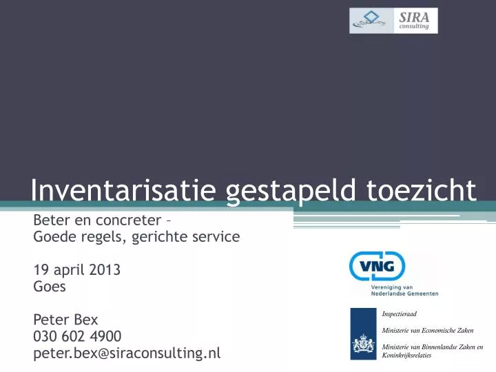 inventarisatie gestapeld toezicht