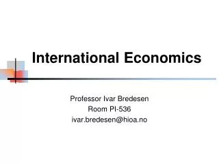 International Economics